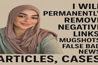 permanently remove negative links mugshots false bad news articles cases