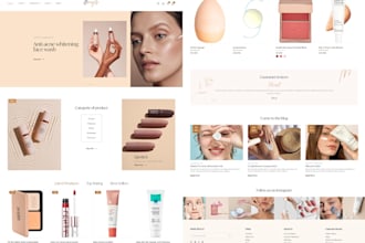 do beauty website, luxury skin care website, skin care cosmetics, spa