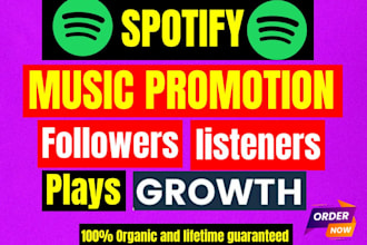 do organic spotify music promotion to increase listeners spotify song promotion