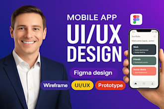 design figma mobile app ui, wireframe and prototype