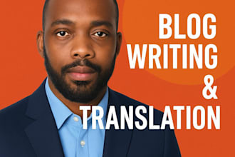 write SEO blog posts and engaging content in english and french