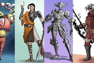 your dnd character as a portrait or full body fantasy art