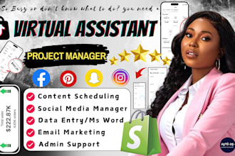 be administrative personal executive virtual assistant canva social media post