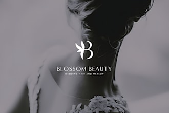 design luxury fashion cosmetic logo with a branding package