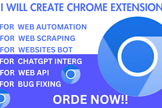 create custom chrome extension, firefox or any browser extension or plugin