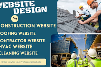 build website for contractor roofing cleaning and plumbing