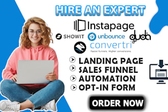 design showit, duda, optimizepress, ionos, instapage, leadpages website, SEO