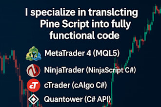 convert tradingview pine script to mql4, mql5, ninjatrader, quantower, ctrader