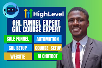 setup gohighlevel sales funnel landing page go highlevel course setup email ghl