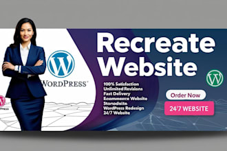 redesign rebuild revamp a responsive wordpress website for any business brand