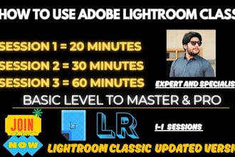 teach you editing in adobe lightroom classic