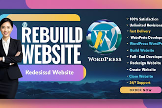 rebuild redesign clone design wordpress website design for business