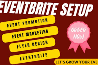 do event promotion, ticket sales, eventbrite setup, webinar promotion