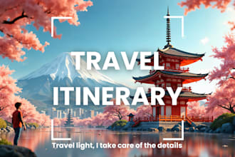 create your personalized travel itinerary