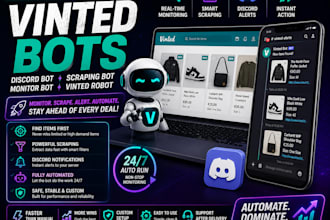 build discord vinted bot, vinted scraping bot, vinted monitor bot, vinted robot