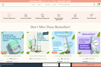design stunning baby oil shopify website baby powder store baby clothing website