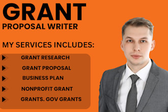 do grant writing, grant proposal, grant research business plan, rfp