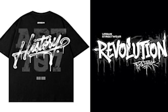 design custom merch tshirt graphic and merchandise designs