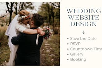 design wedding save the date rsvp digital invitation photography event website