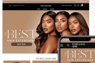 design hair extension website, wix hair extension, hair extension shopify store