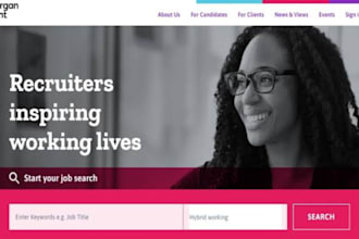 create a top notch recruitment website, job board , job agency website