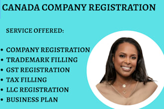 get your canada company formation, business registration, tax filling, itn