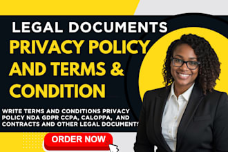 write legal documents, contracts, agreements, nda, llc operating, privacy policy