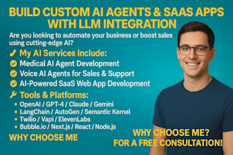 build powered voice avatar ai saas agent, medical agent, chatbot mobile apps n8n