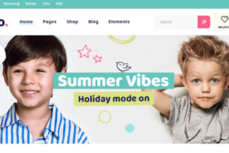 build baby oil, baby clothing website baby product, kids wear ecommerce website