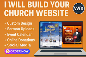design church website with sermon archive or ministry website