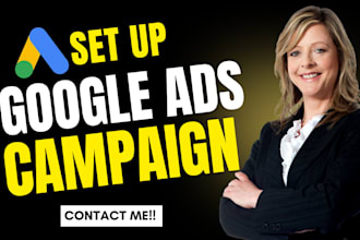 set up google ads, ppc campaign, or manage ecommerce shopping ads