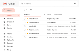 create a clean, simple folder system for your email inbox