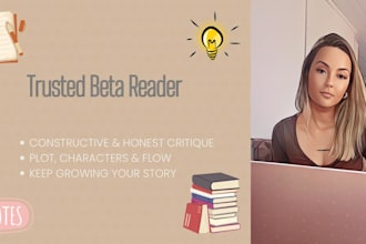 be your trusted beta reader and offer a unique multicultural perspective