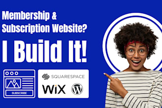 build paywall recurring payment subscription membership website on squarespace