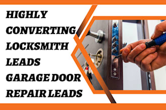 generate locksmith leads garage door repair leads glass installation leads