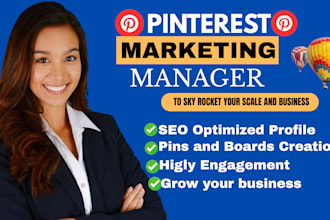be your pinterest marketing manager, setup, boards, pins and organic growth