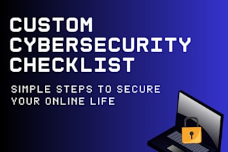 create a customised online security checklist to protect your digital life