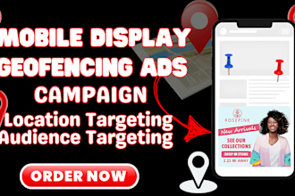 setup display mobile geofencing ads campaign targeting audience location for thc