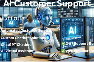 build ai customer chatbot, automate customer service with chatgpt and nlp bot