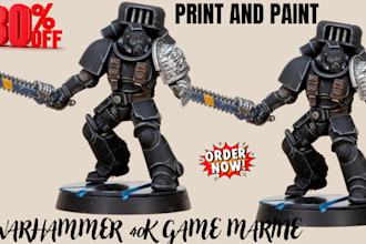 3d print and paint 3d miniature warhammer 40k tabletop board game mini figure