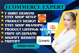 setup print on demand shopify store etsy pod design with printify, printful
