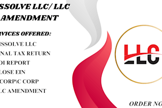 dissolve us llc, wyoming llc, close ein, delaware llc, scorp, ccorp