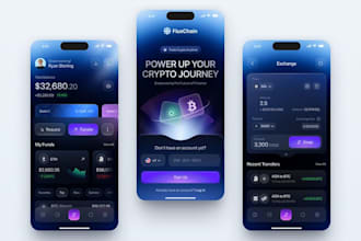 develop crypto wallet app fintech app blockchain app neobank app trading app