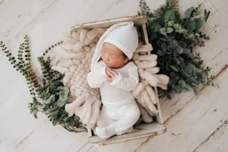 new born babies and maternity photos editing in lightroom