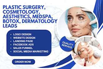 generate plastic surgery, cosmetology, aesthetics medspa botox dermatology leads