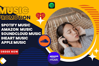 do spotify amazon iheart apple soundcloud music promotion for real listeners