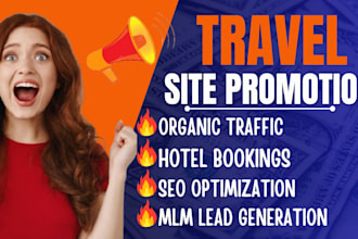 do travel site promotion, hotel booking travel, tourism SEO marketing, airbnb
