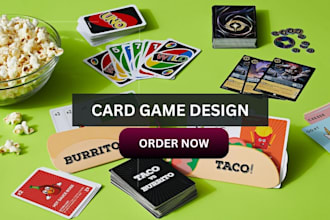 design custom playing card game design front or back card design card game box