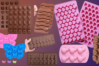 do custom silicon chocolate mold design for injection mold for 3d printing