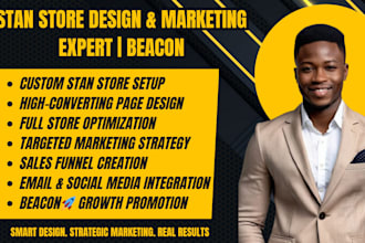 design market and promote your stan store for maximum visibility beacon